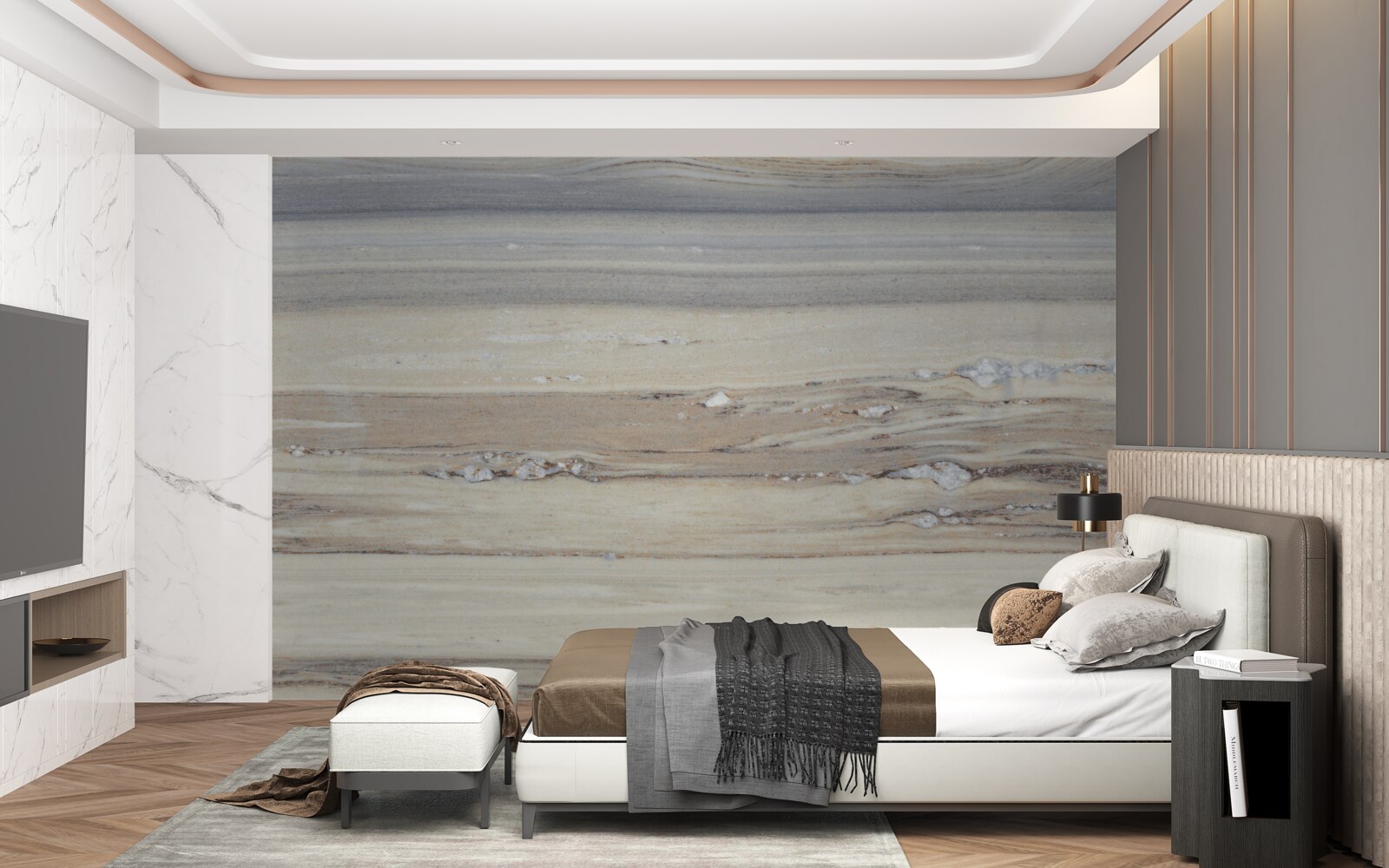 Фотошпалери світло-сірий морський пісок