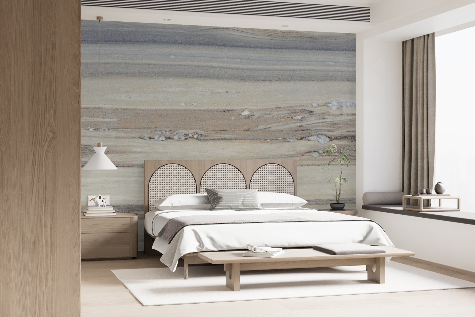 Фотошпалери світло-сірий морський пісок