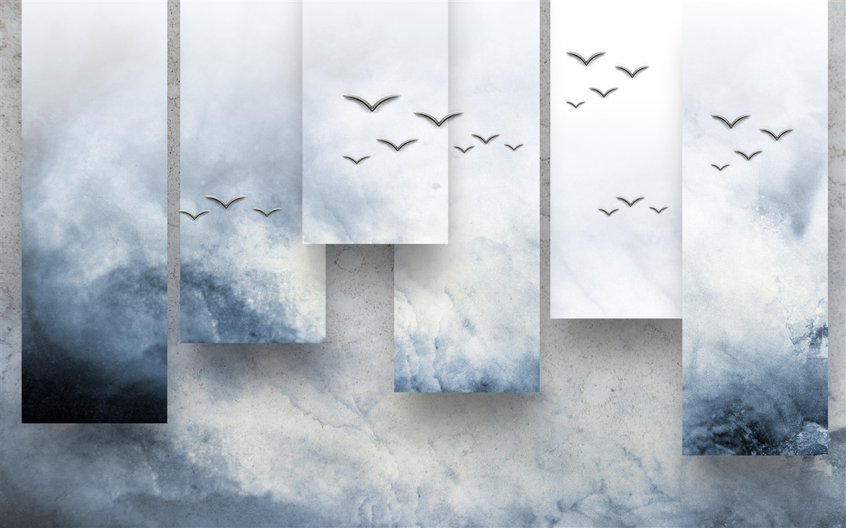 Фотошпалери модулі поступаються місцем птахам, що рятуються від бурі