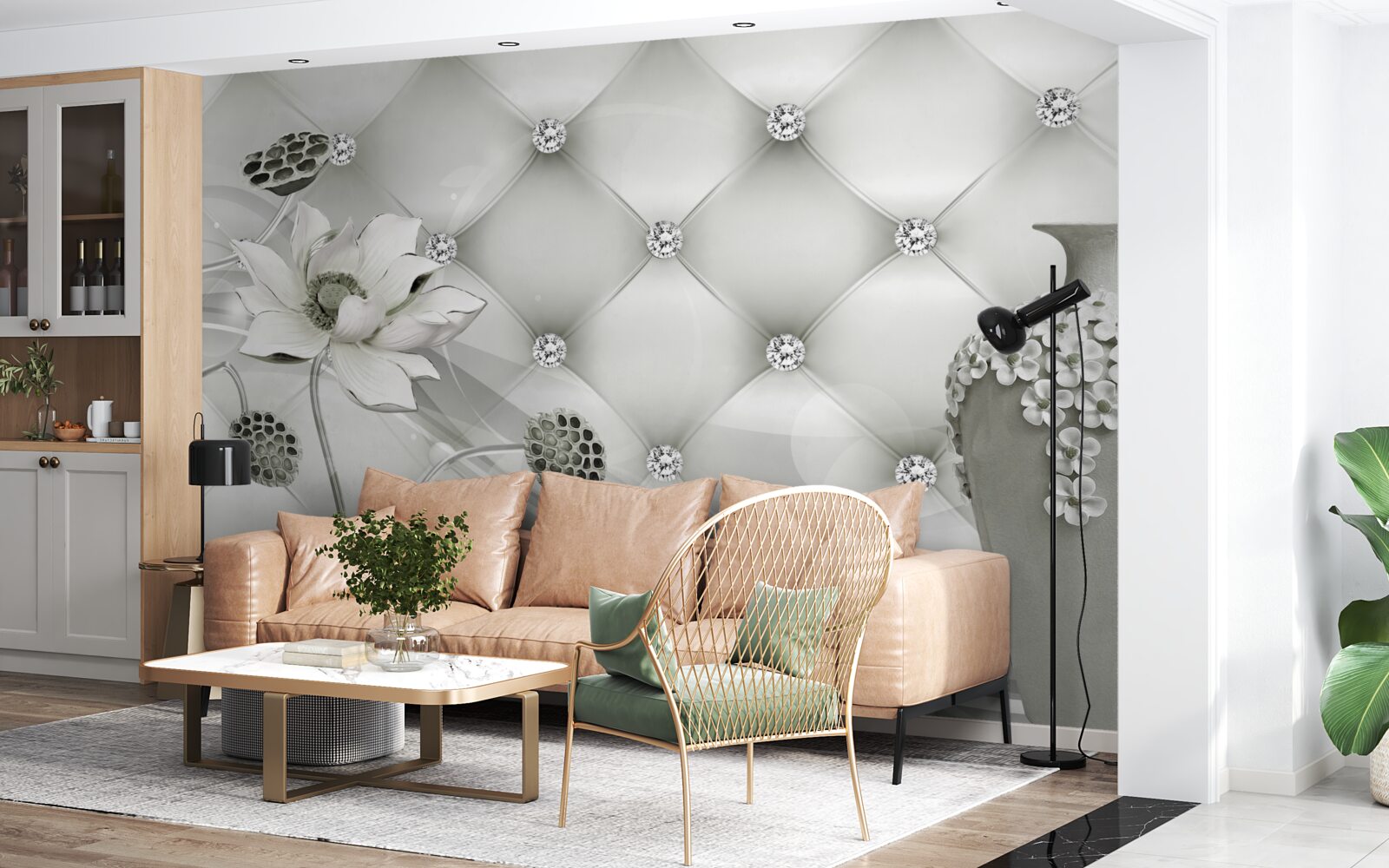 Фотошпалери абстрактні вертикальні лінії різних кольорів