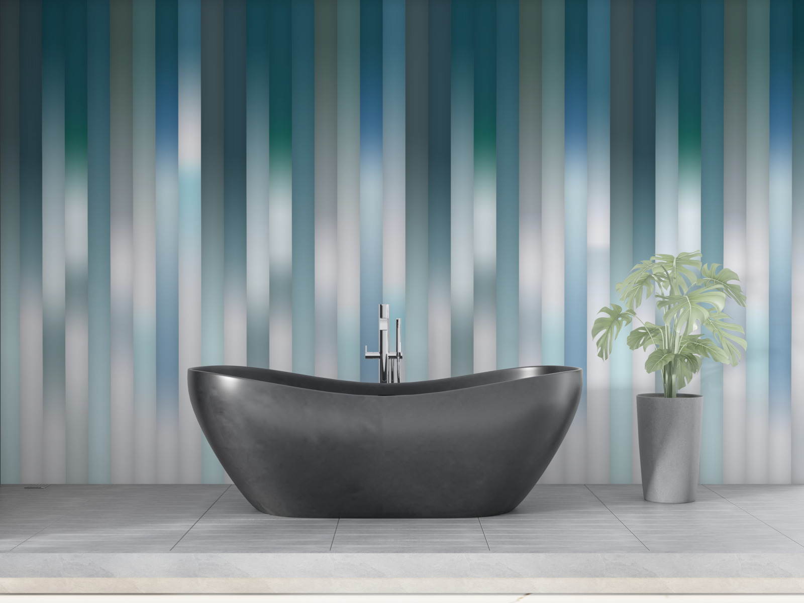 Фотошпалери лінії, що йдуть вертикально, створюють спадний градієнт