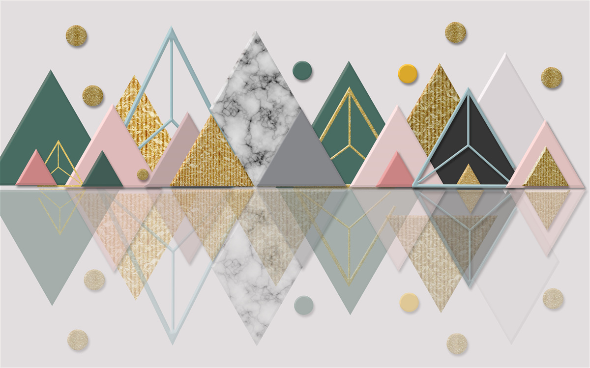 Фотошпалери відображення осінніх дерев на поверхні води