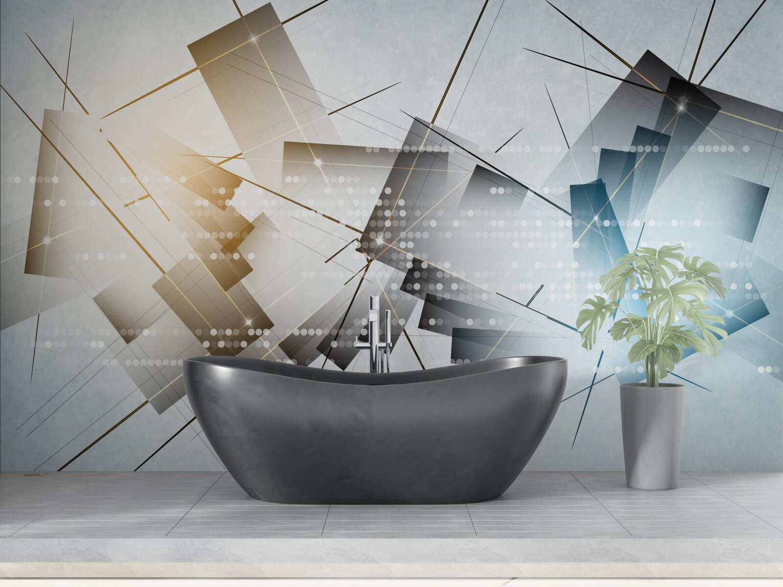 Фотошпалери яскраве світіння на різних зображеннях