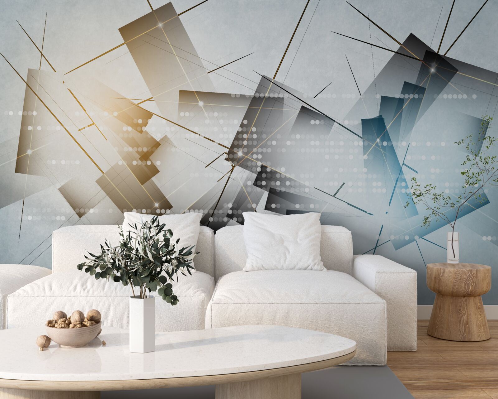 Фотошпалери яскраве світіння на різних зображеннях