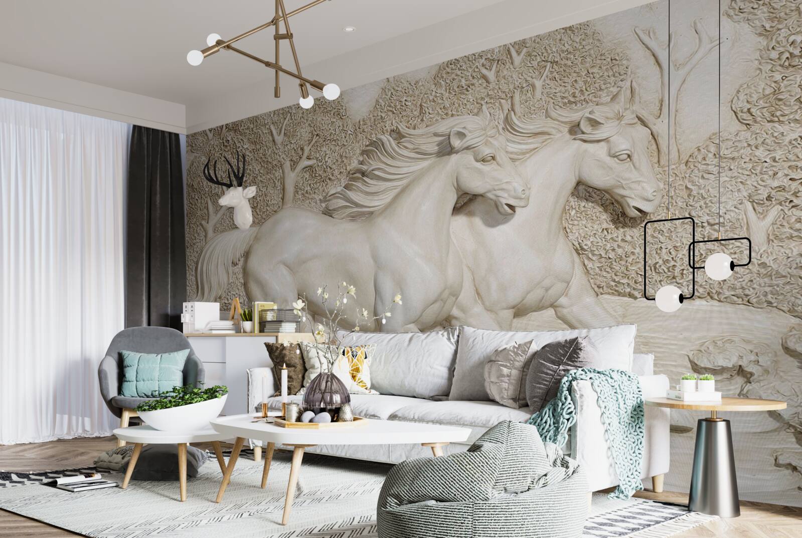 Фотошпалери коні скачуть