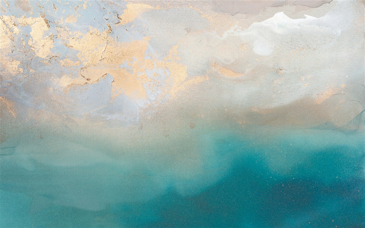 Фотошпалери Морські хвилі бірюзового кольору, що бурхливо вирують