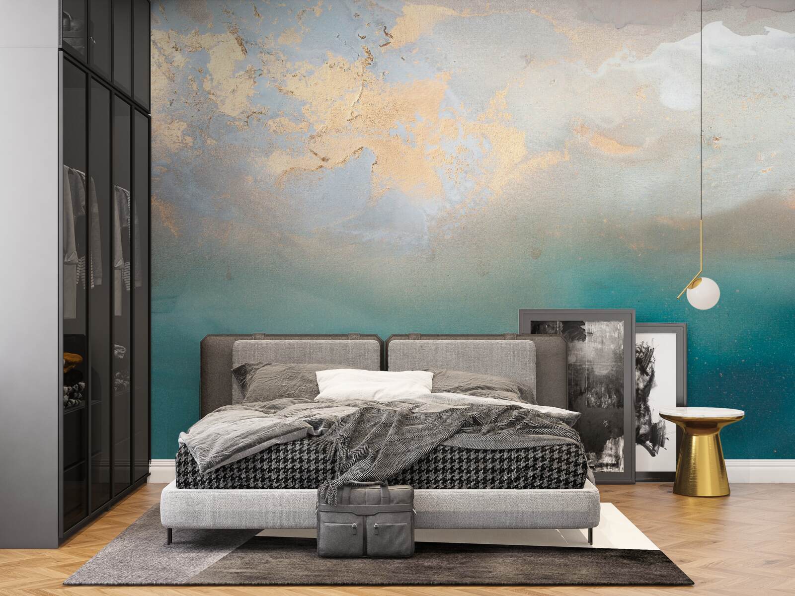 Фотошпалери Морські хвилі бірюзового кольору, що бурхливо вирують