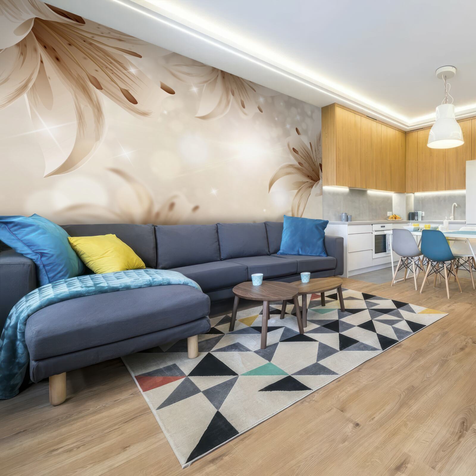 Фотошпалери ніжний букет яскравих лілій