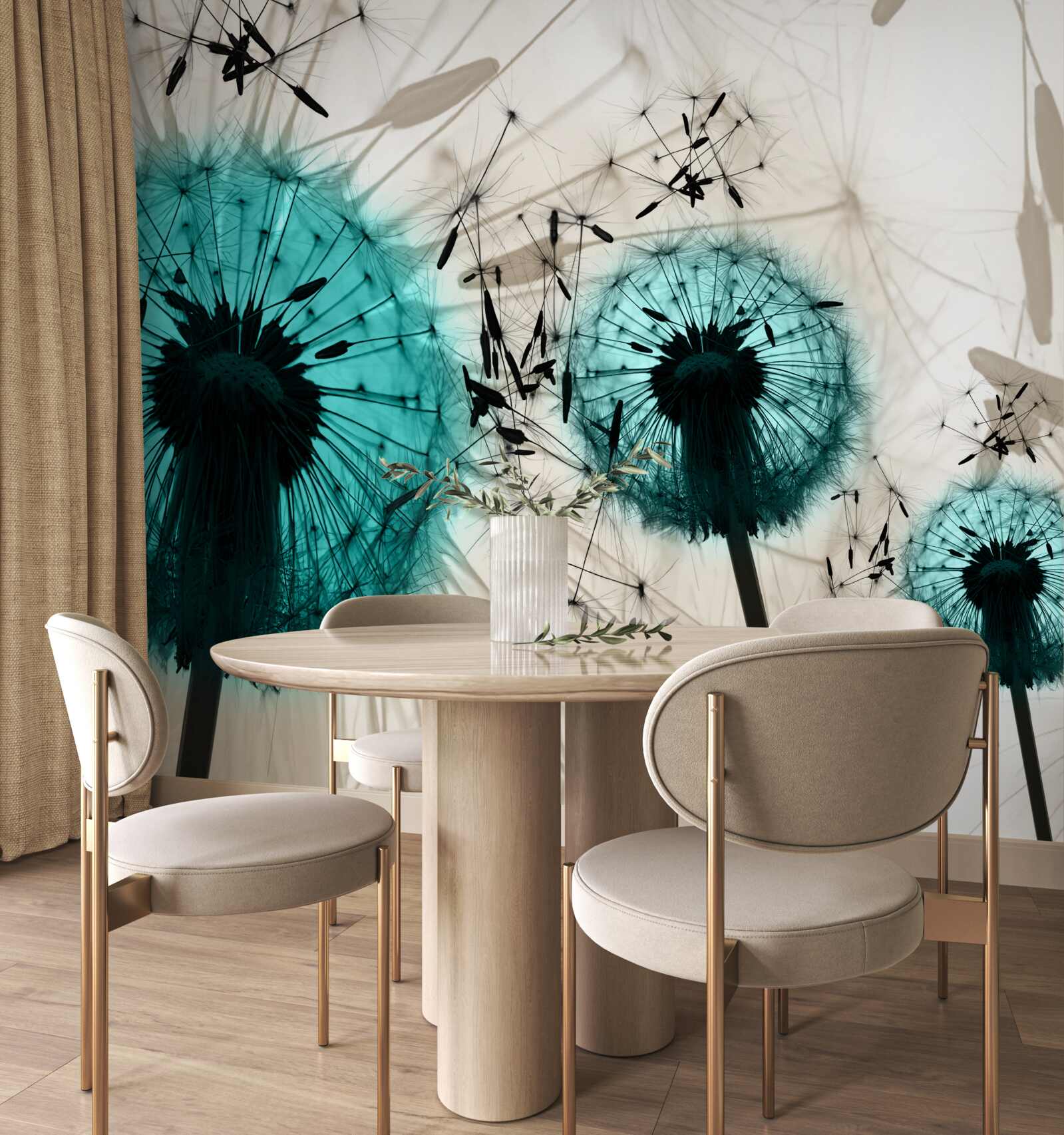 Фотошпалери великі плани кульбаб