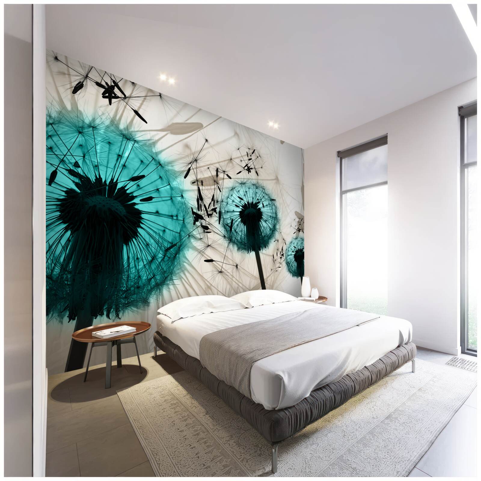 Фотошпалери великі плани кульбаб