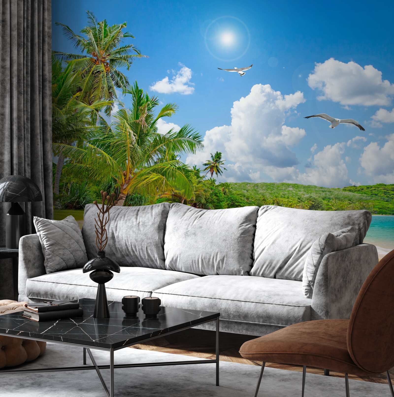 Фотошпалери море і пляж прекрасні