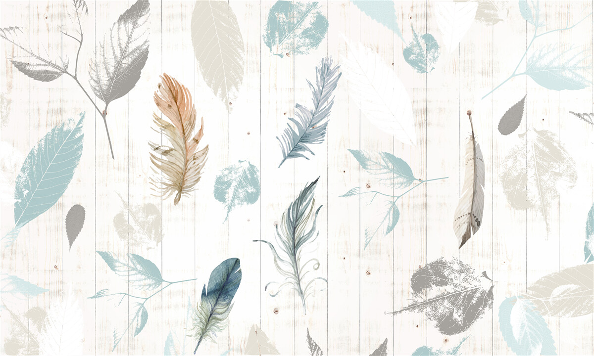 Фотошпалери Сліди осіннього тропічного листя