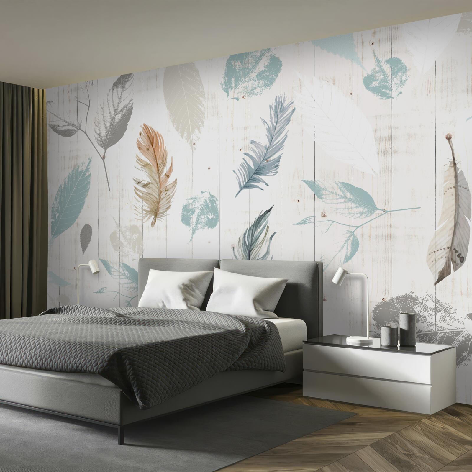 Фотошпалери Сліди осіннього тропічного листя