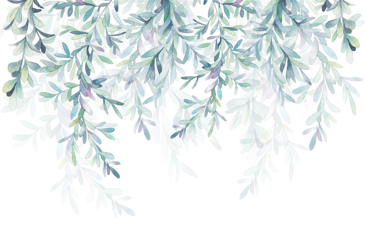 Фотошпалери листя на гілках зеленіє