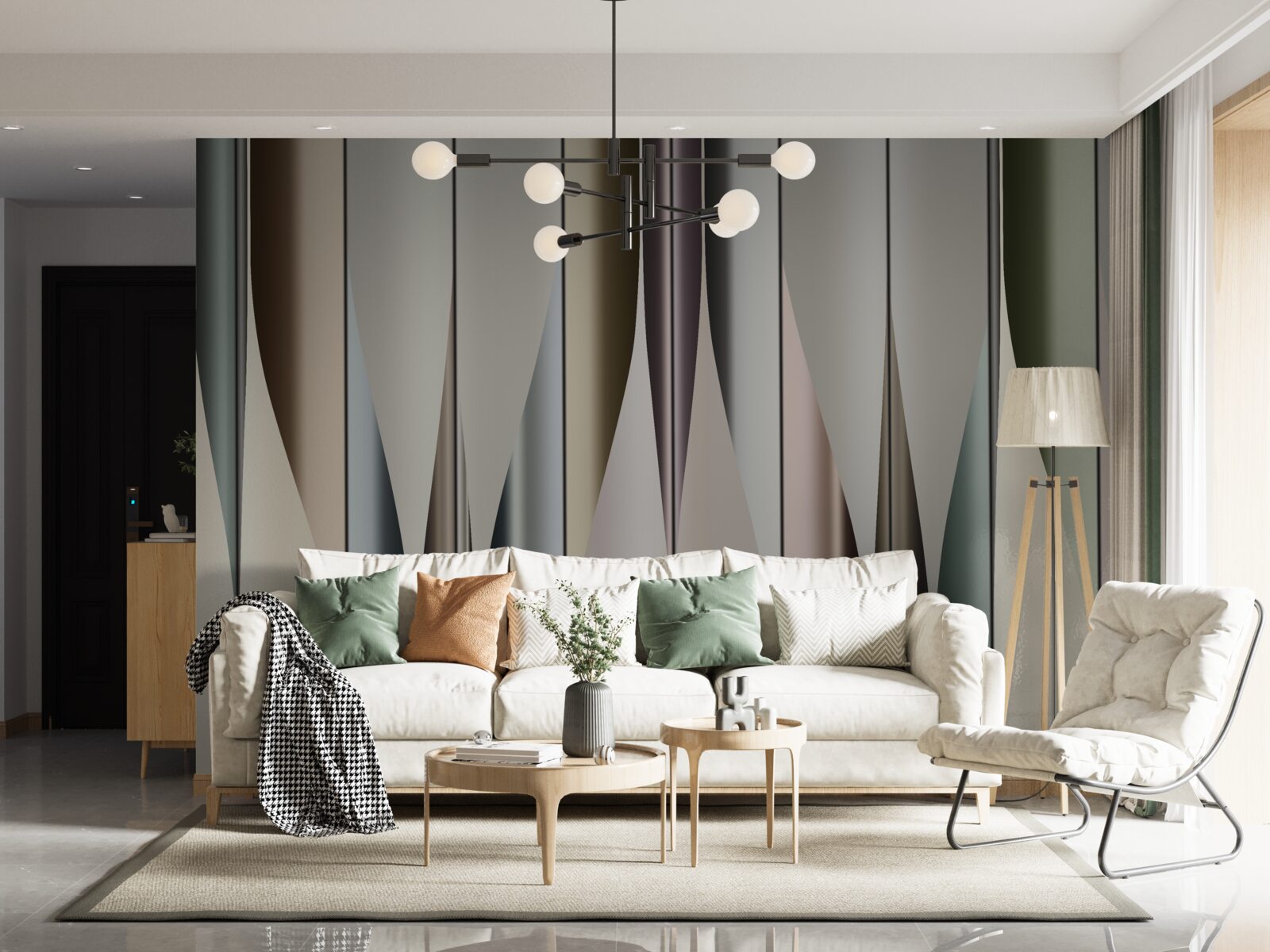 Фотошпалери Паркетна дошка укладена вертикально з загостреними кінцями