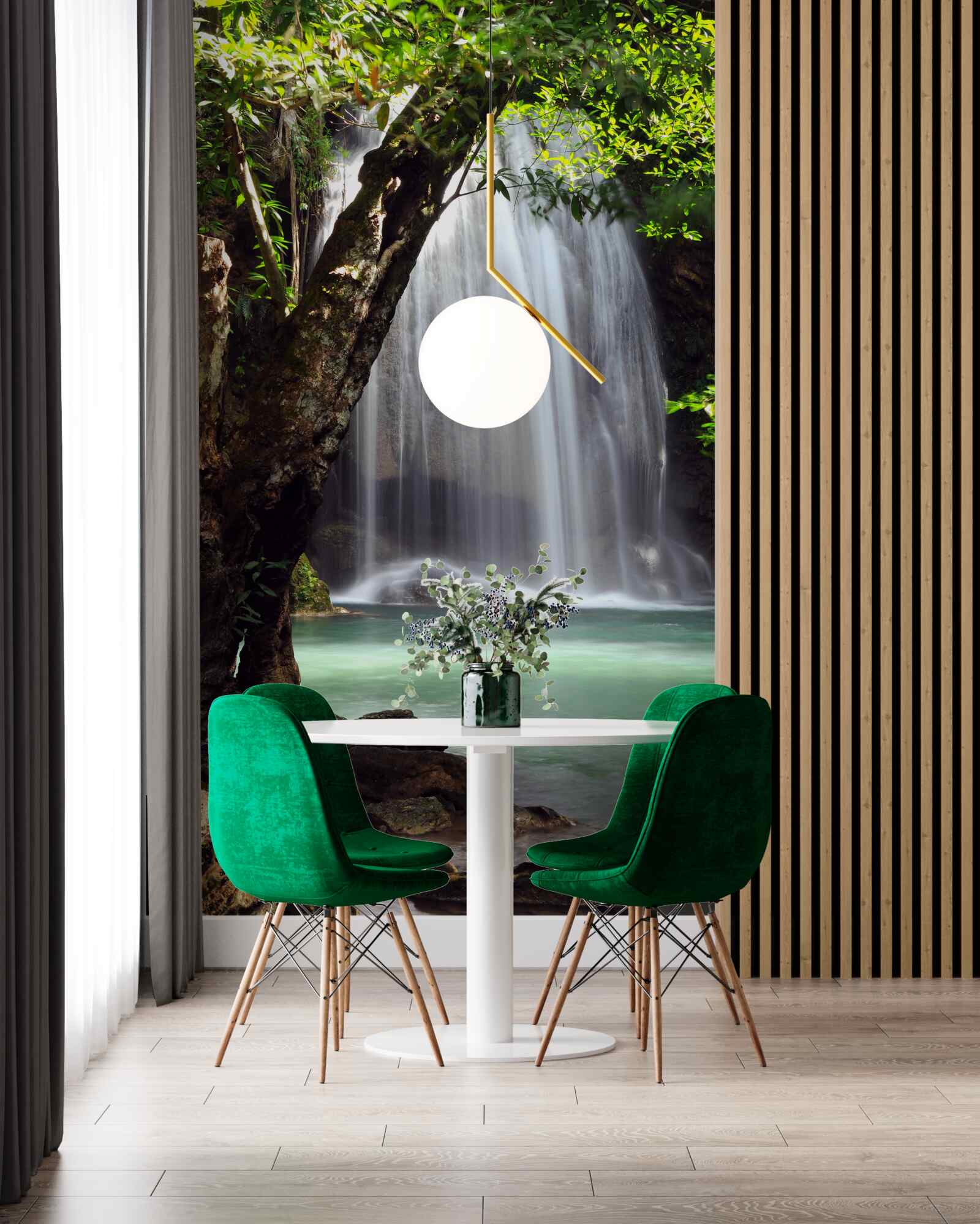 Фотошпалери ераван, водоспад у лісовому масиві Таїланду, розташований у канчанабурі