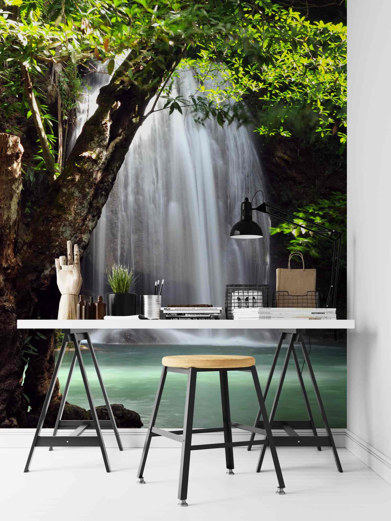 Фотошпалери ераван, водоспад у лісовому масиві Таїланду, розташований у канчанабурі