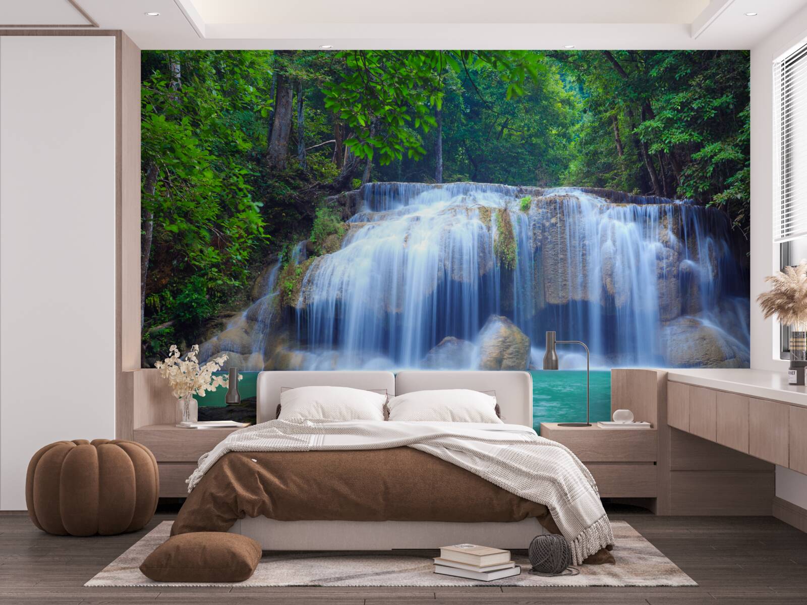 Фотошпалери водоспад ераван у канчанабурі, тайланд