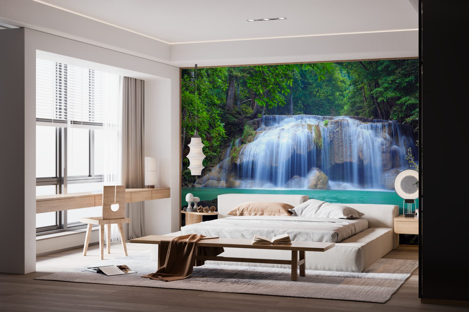 Фотошпалери водоспад ераван у канчанабурі, тайланд