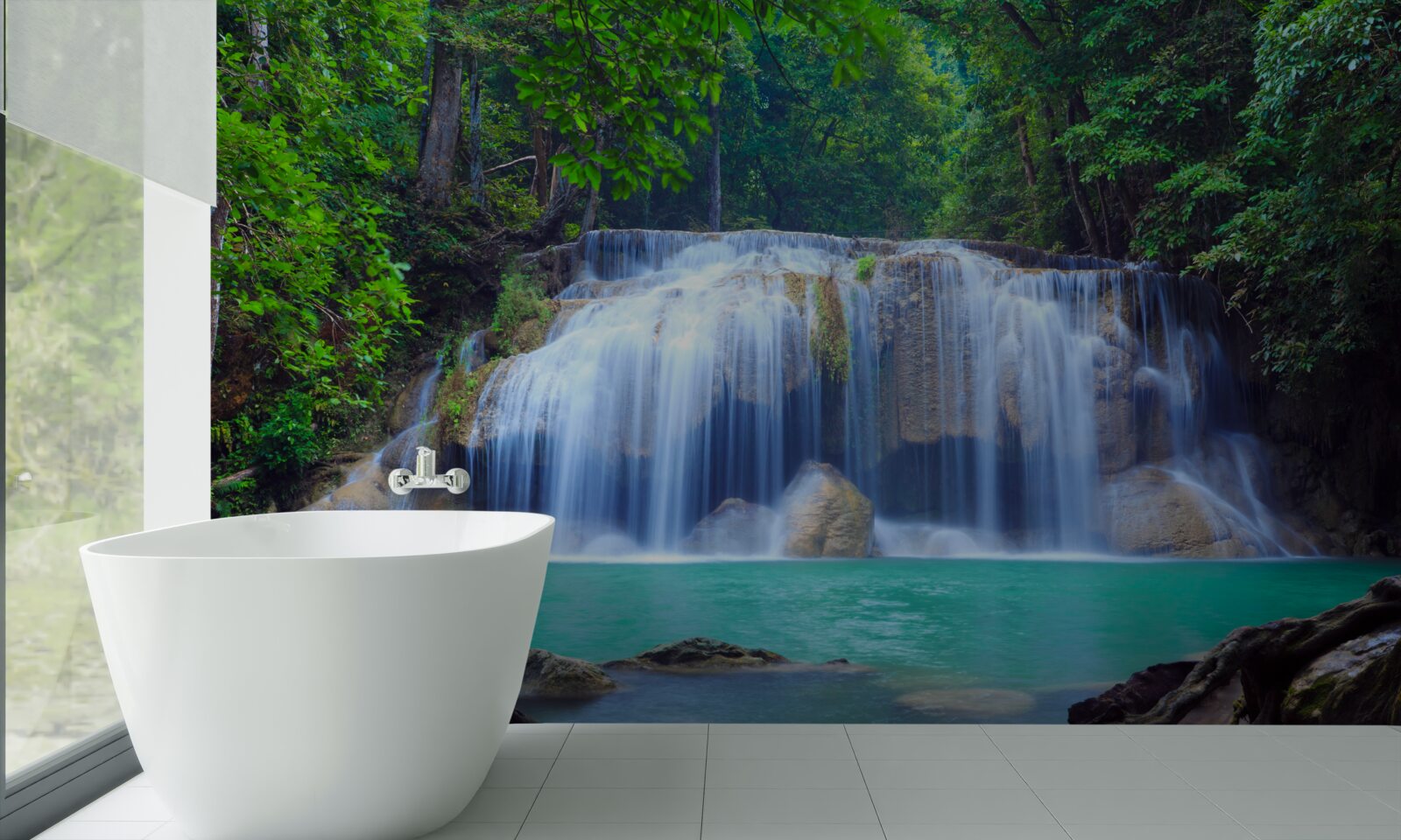 Фотошпалери водоспад ераван у канчанабурі, тайланд