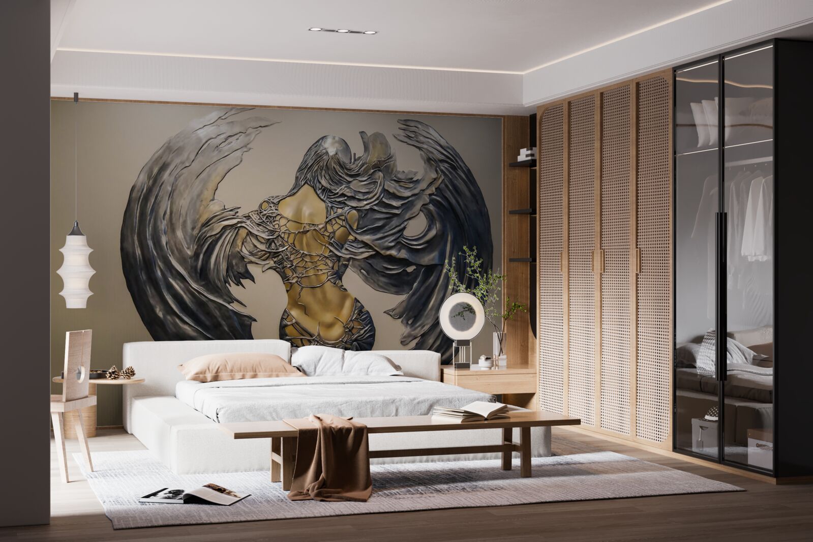 Фотошпалери серафим на стіні