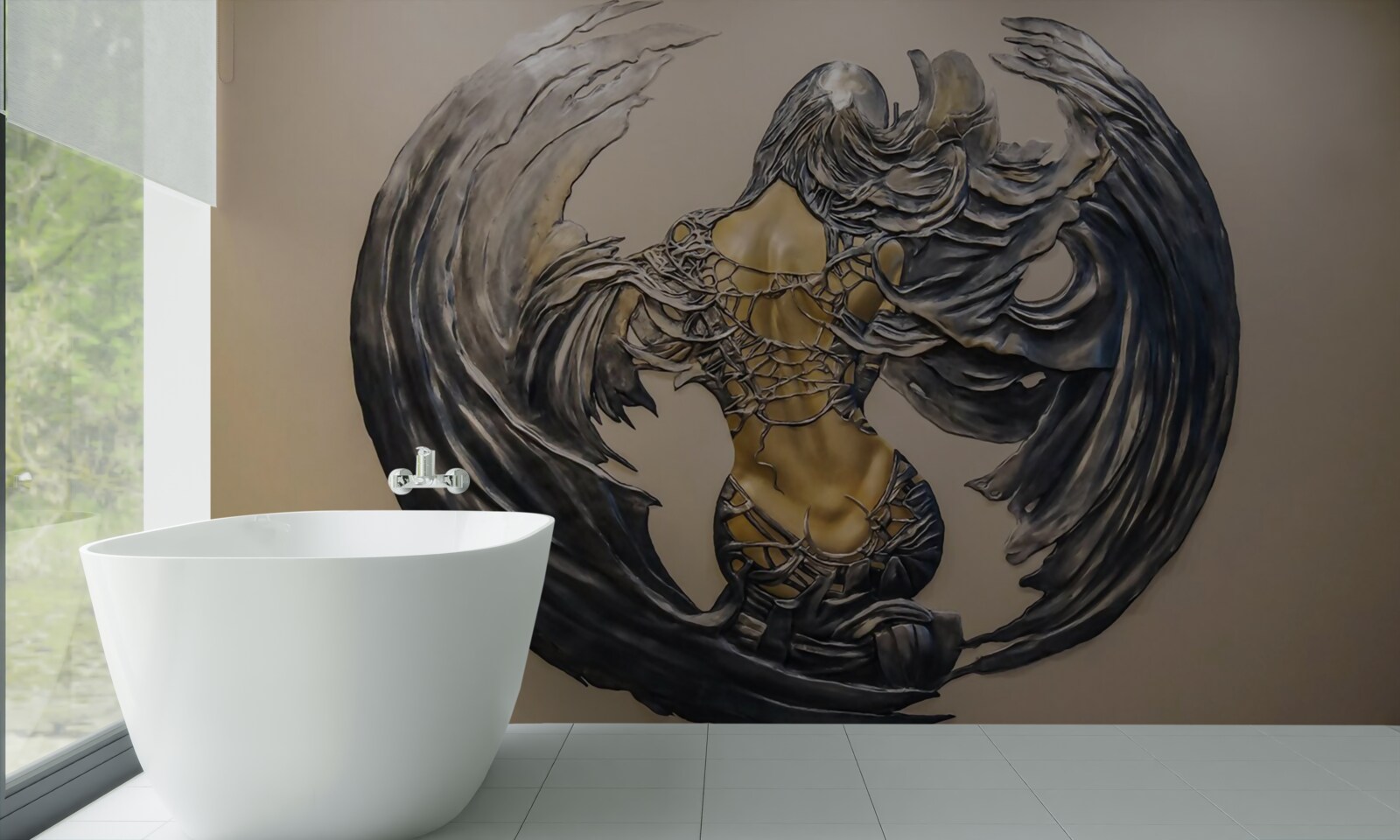 Фотошпалери серафим на стіні