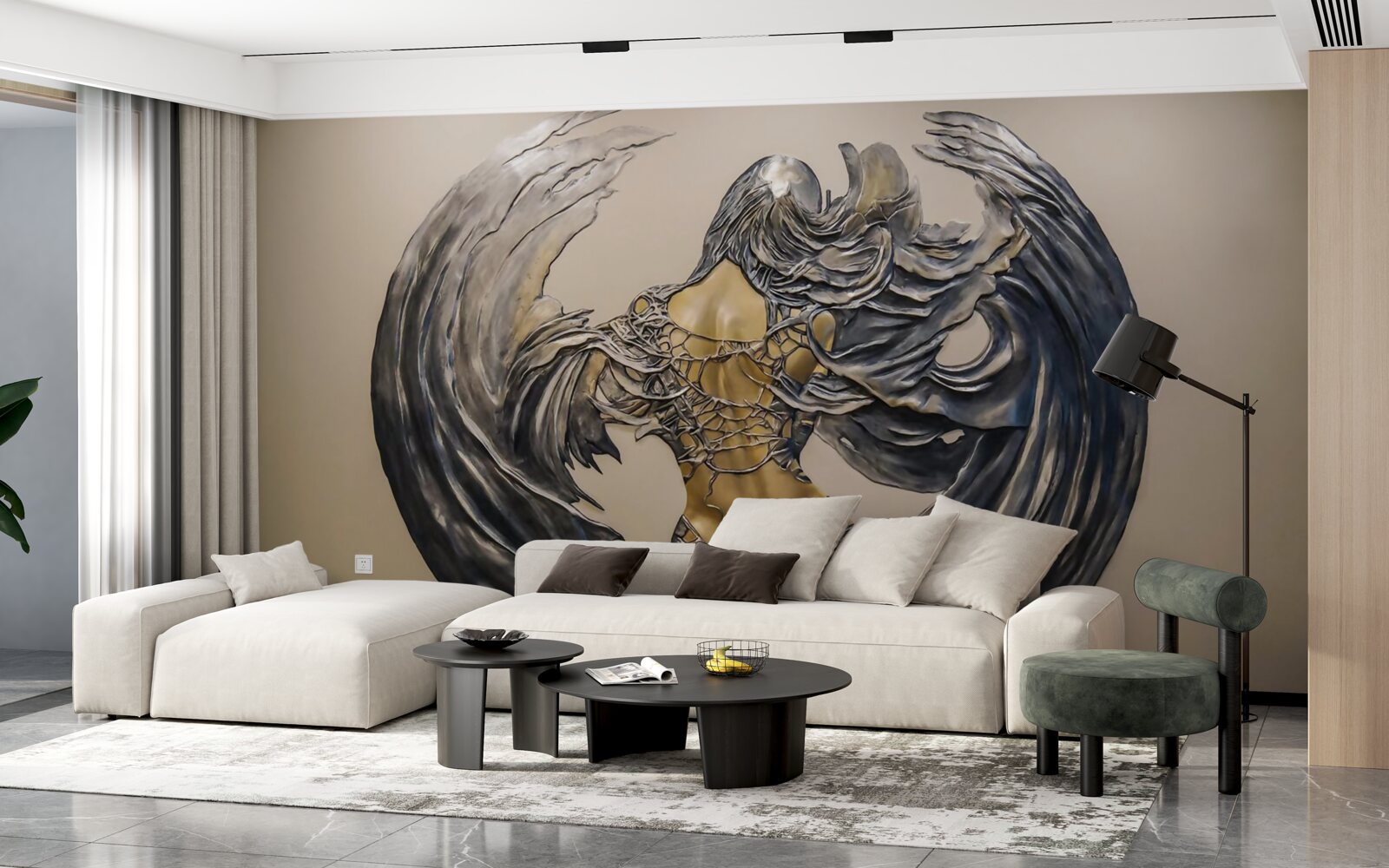 Фотошпалери серафим на стіні