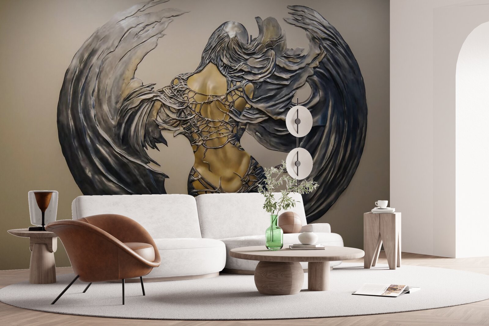 Фотошпалери серафим на стіні