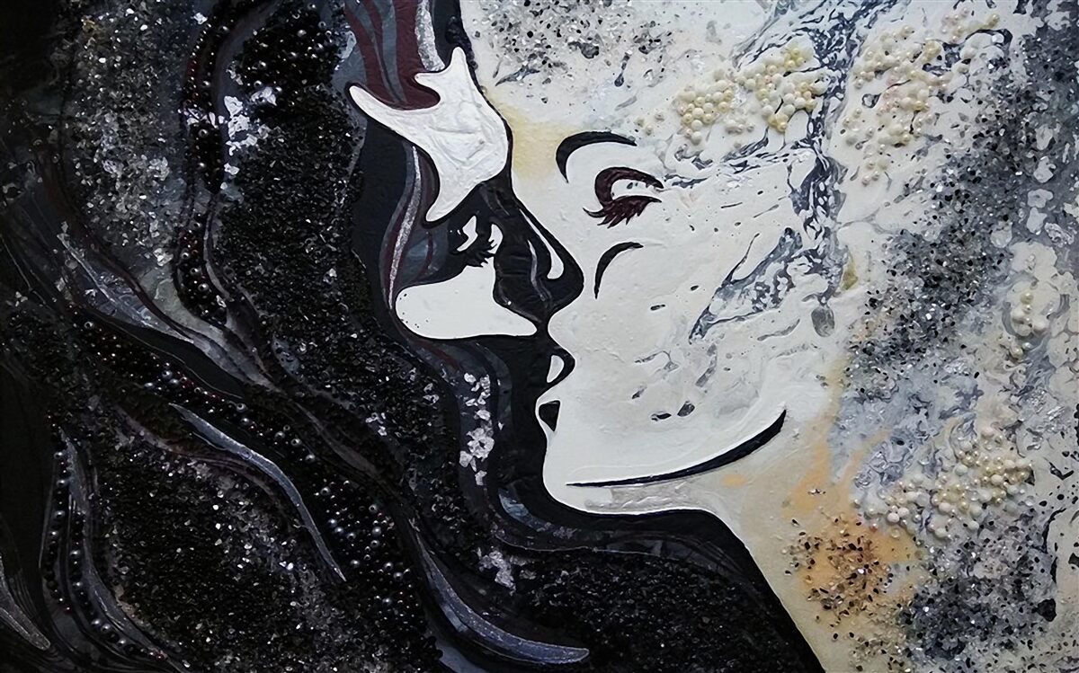 Фотошпалери поцілунок пристрасті на стіні