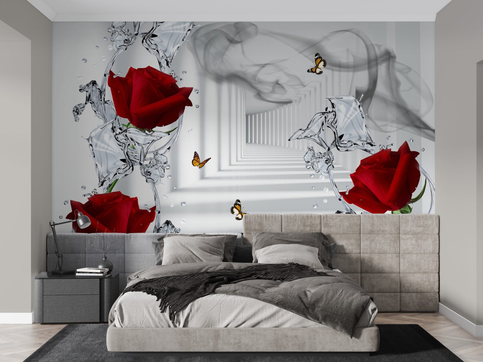 Фотошпалери шпалери, червоно-білі