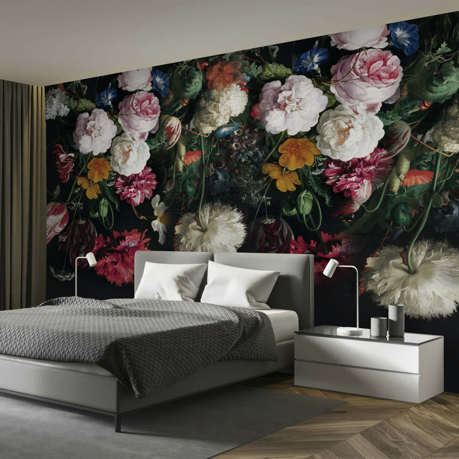 Фотошпалери усічені бутони, ботаніка та сучасна творчість