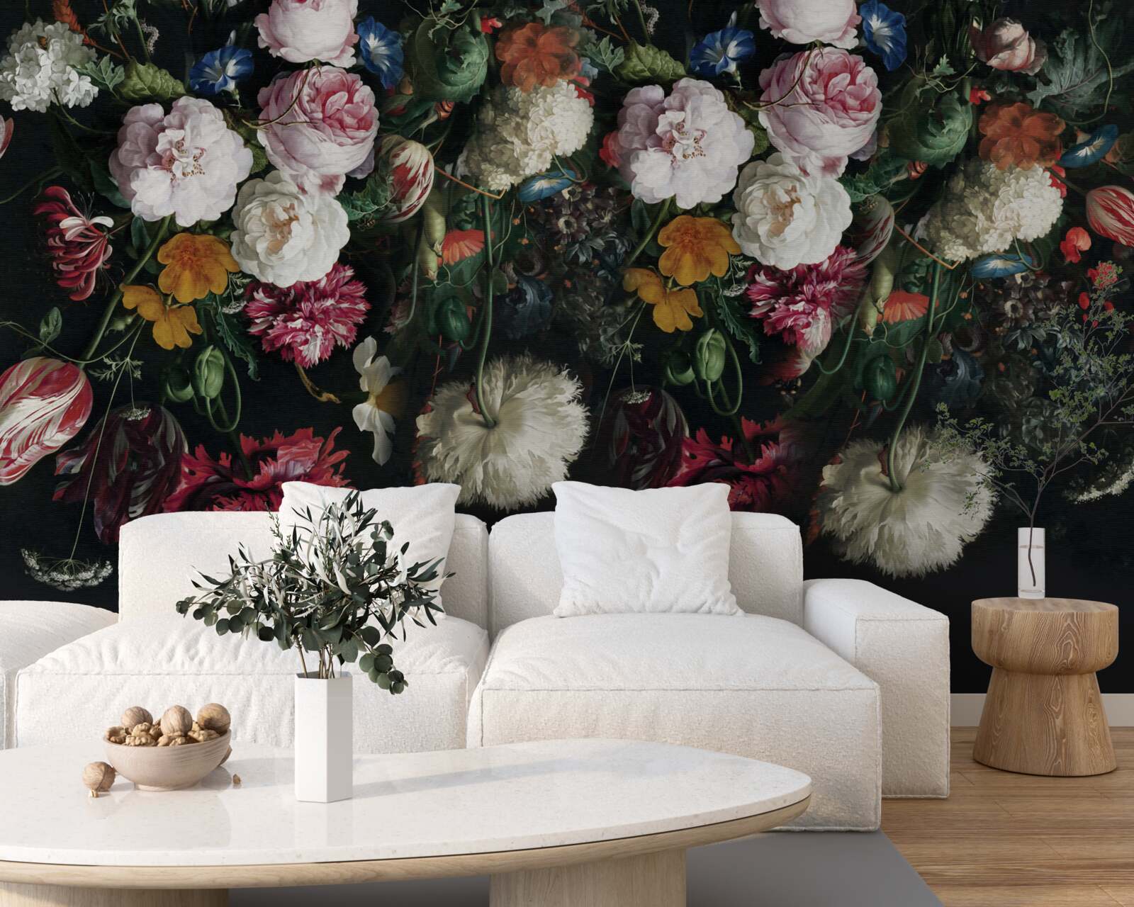 Фотошпалери усічені бутони, ботаніка та сучасна творчість