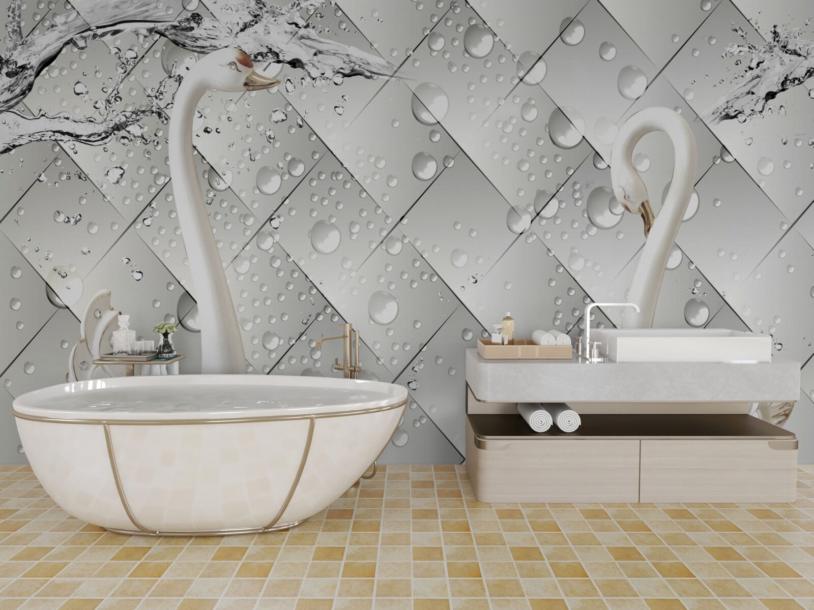 Фотошпалери біла стіна та шпалери