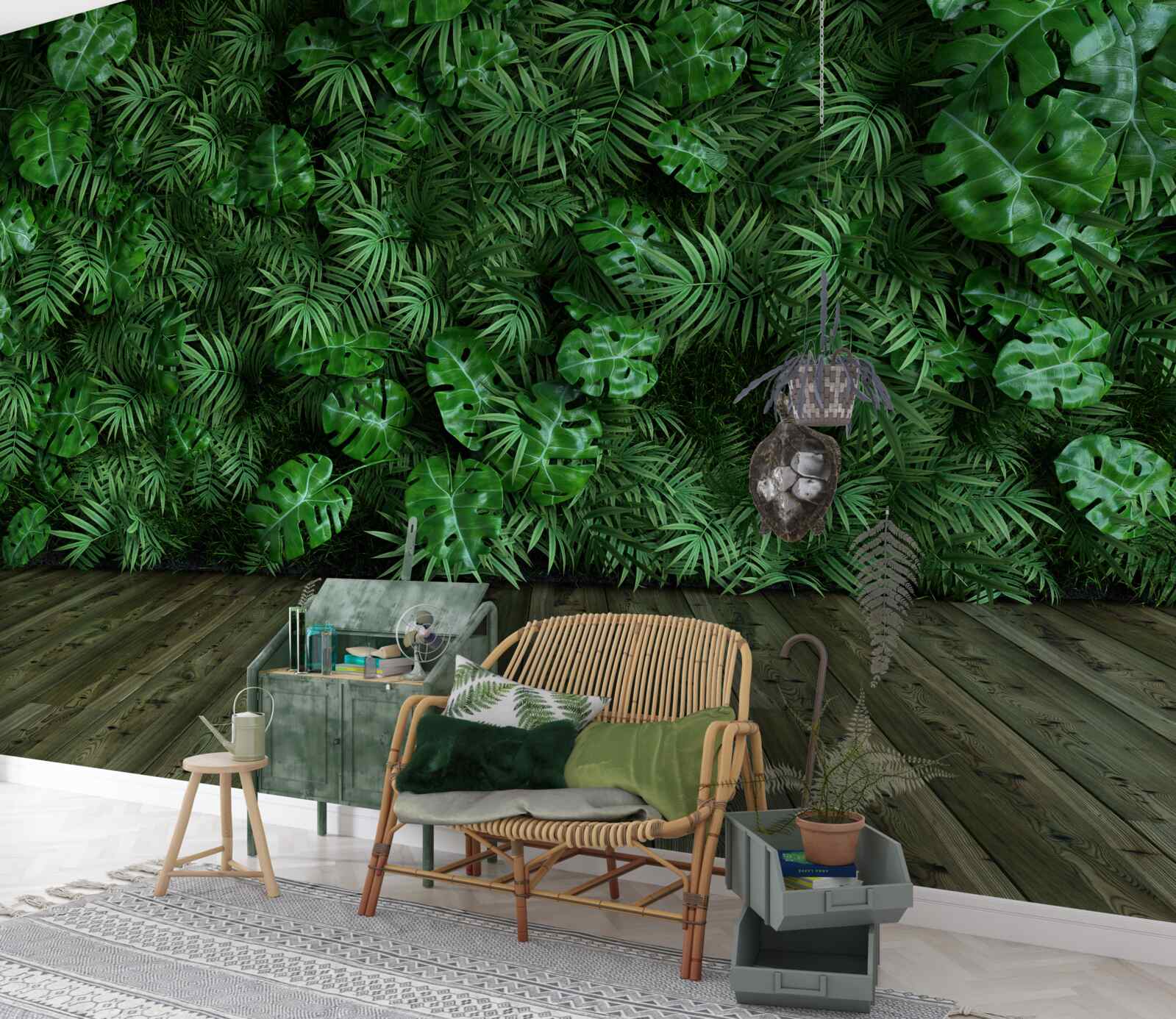 Фотошпалери зелень, рослини та листя