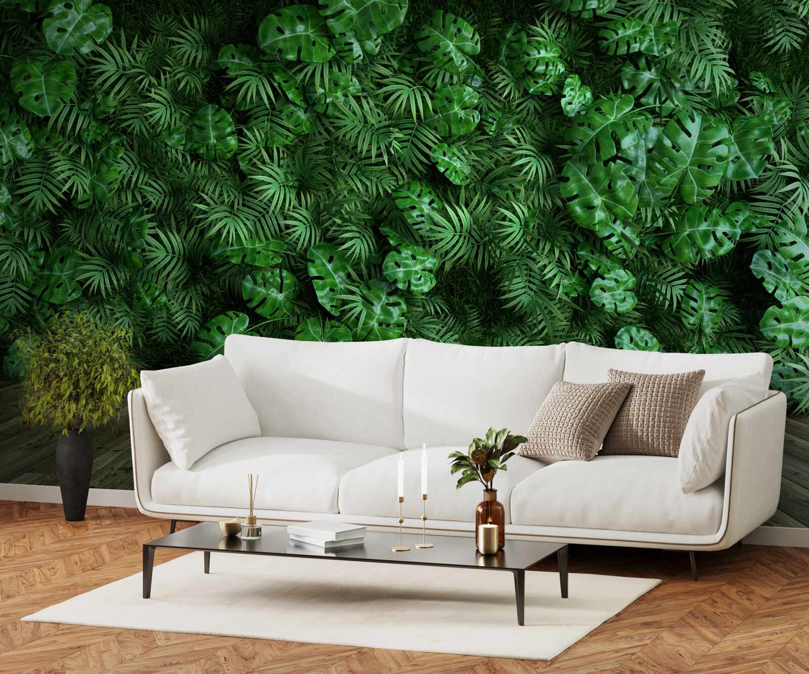 Фотошпалери зелень, рослини та листя