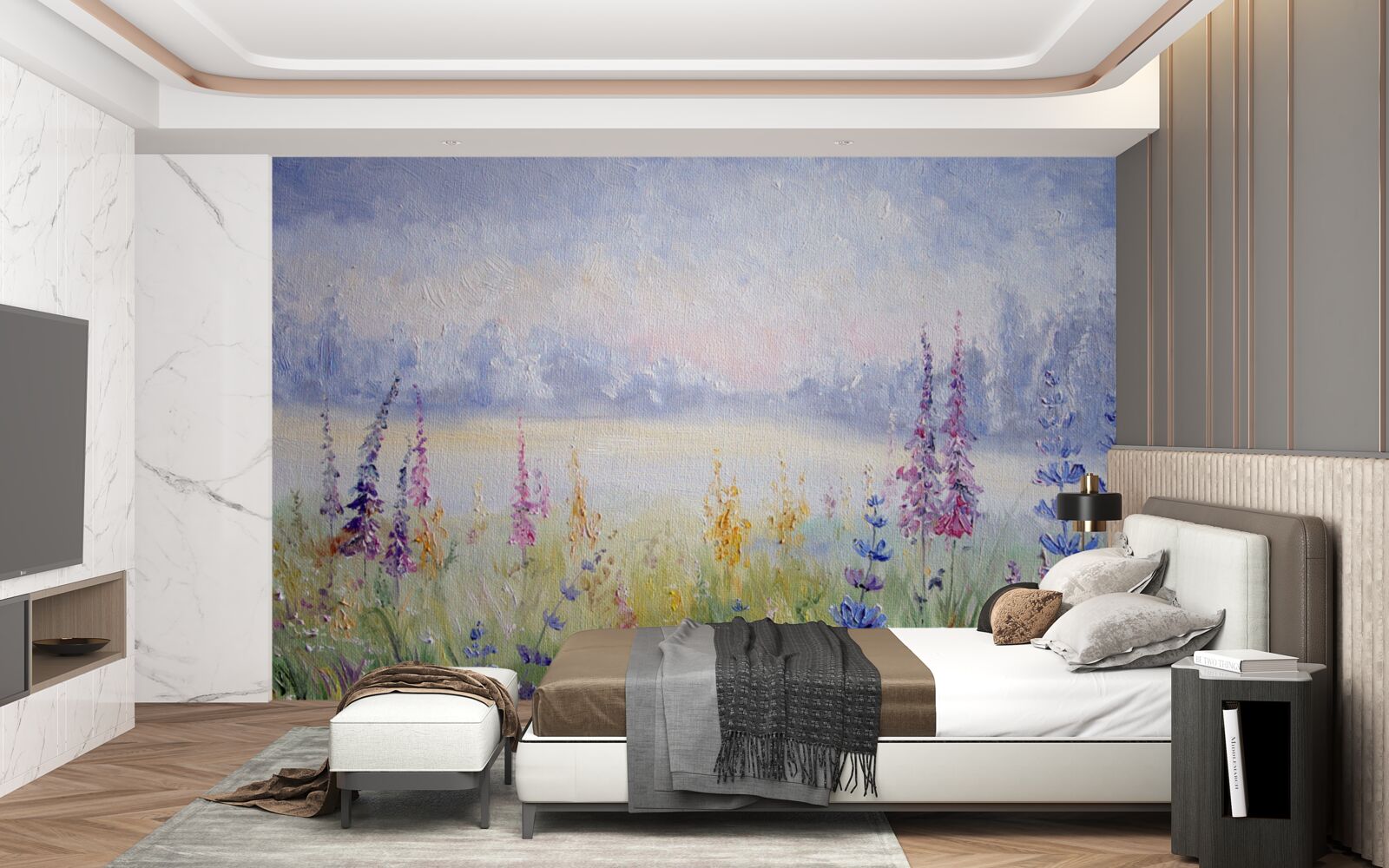 Фотошпалери лавандове поле