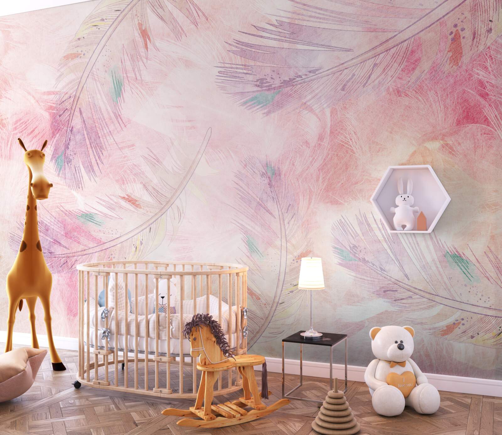 Фотошпалери ледь помітне пір'я