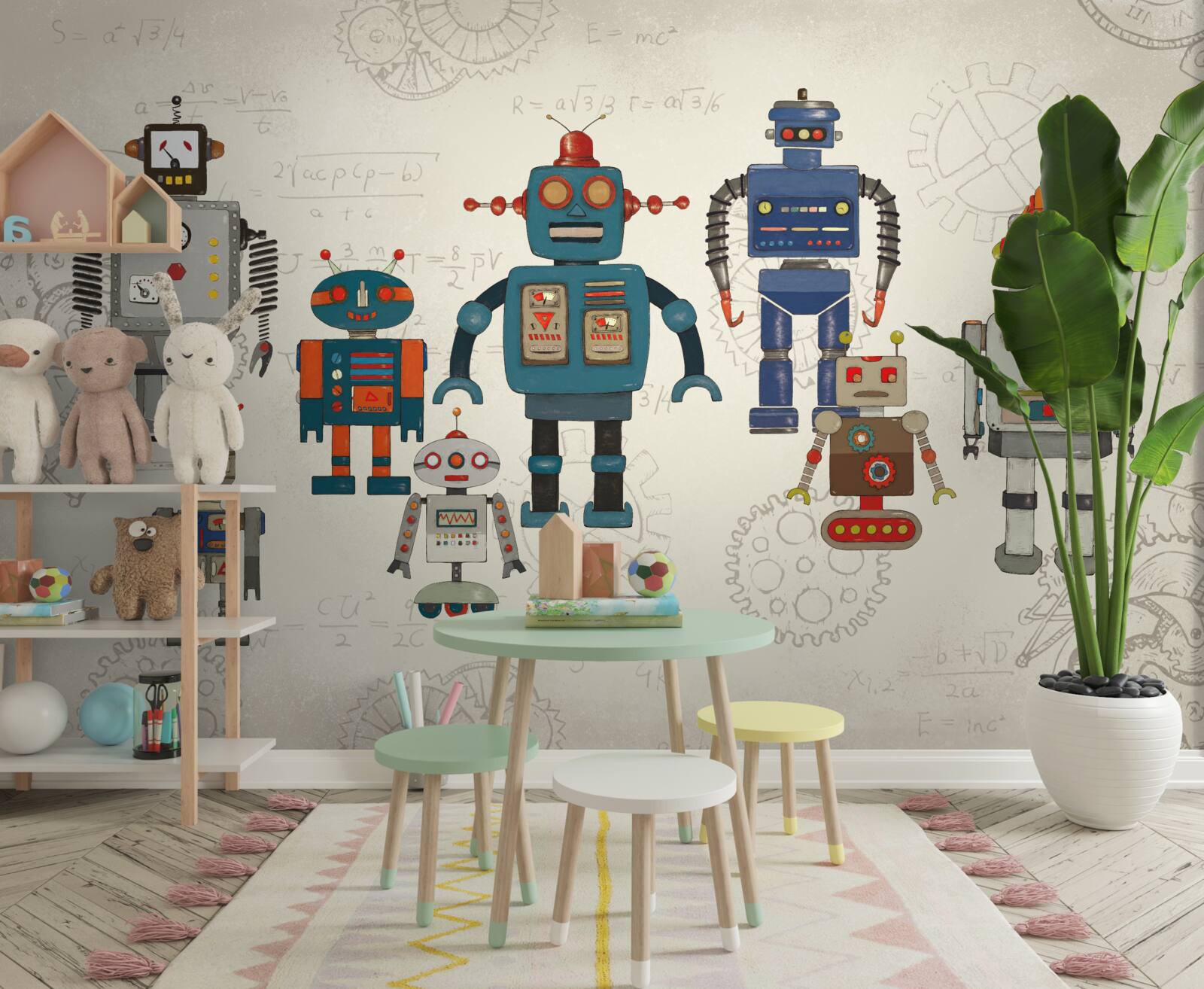 Фотошпалери машинки в дитячій кімнаті