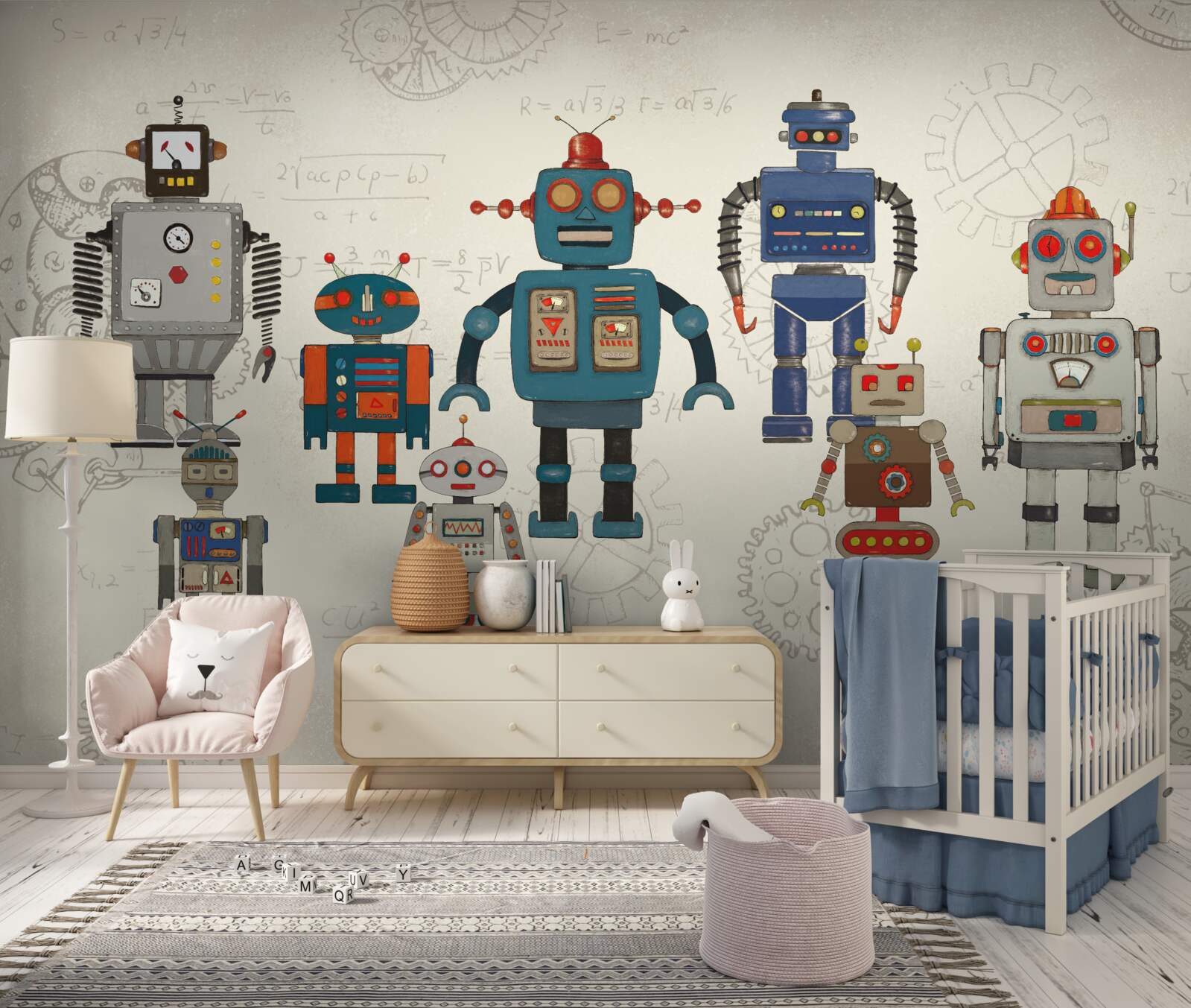 Фотошпалери машинки в дитячій кімнаті