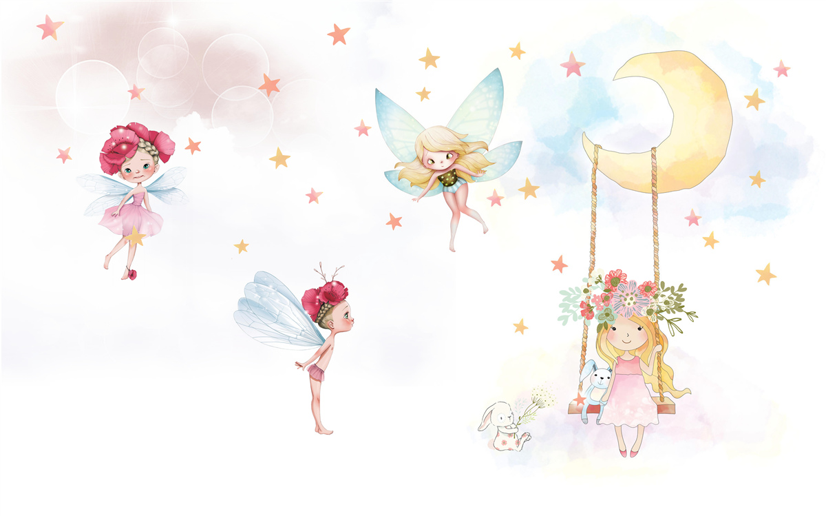 Фотошпалери квіткові феї