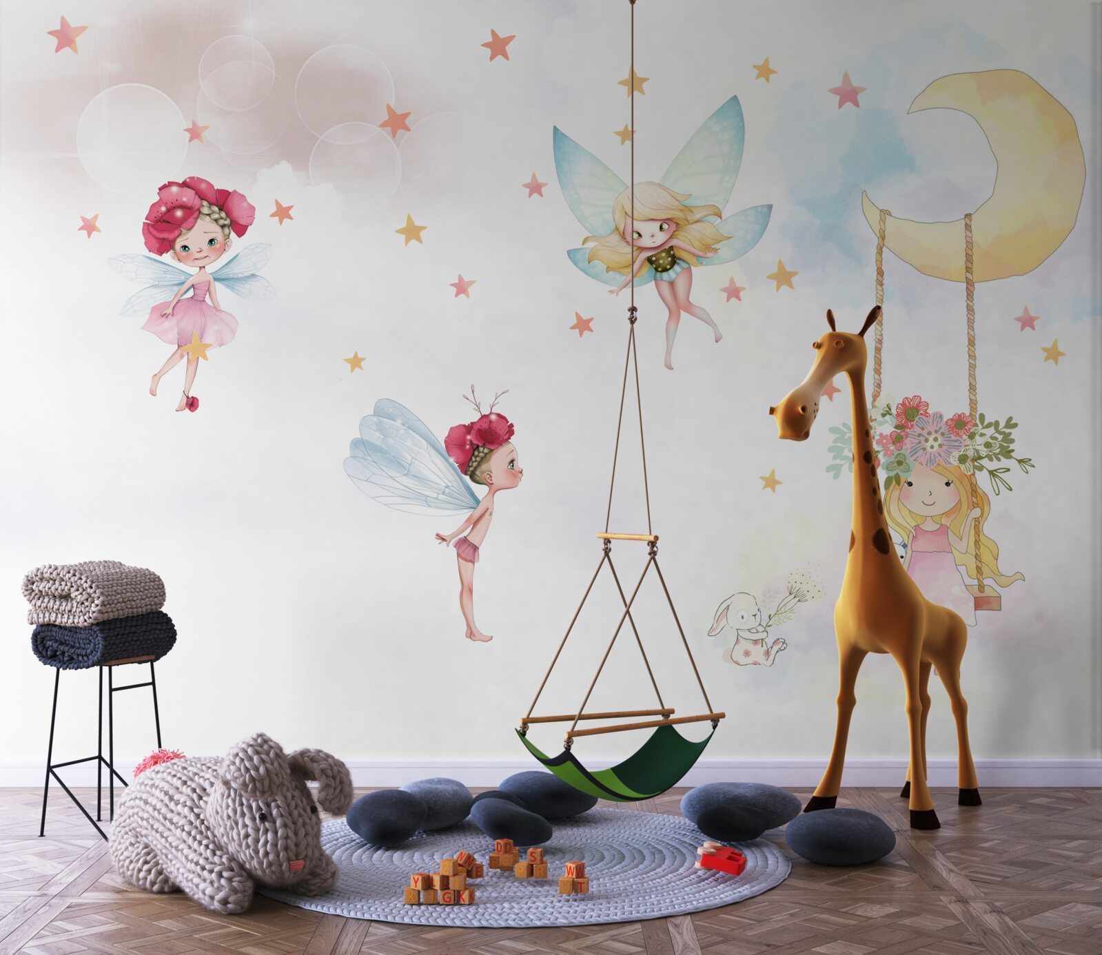 Фотошпалери квіткові феї