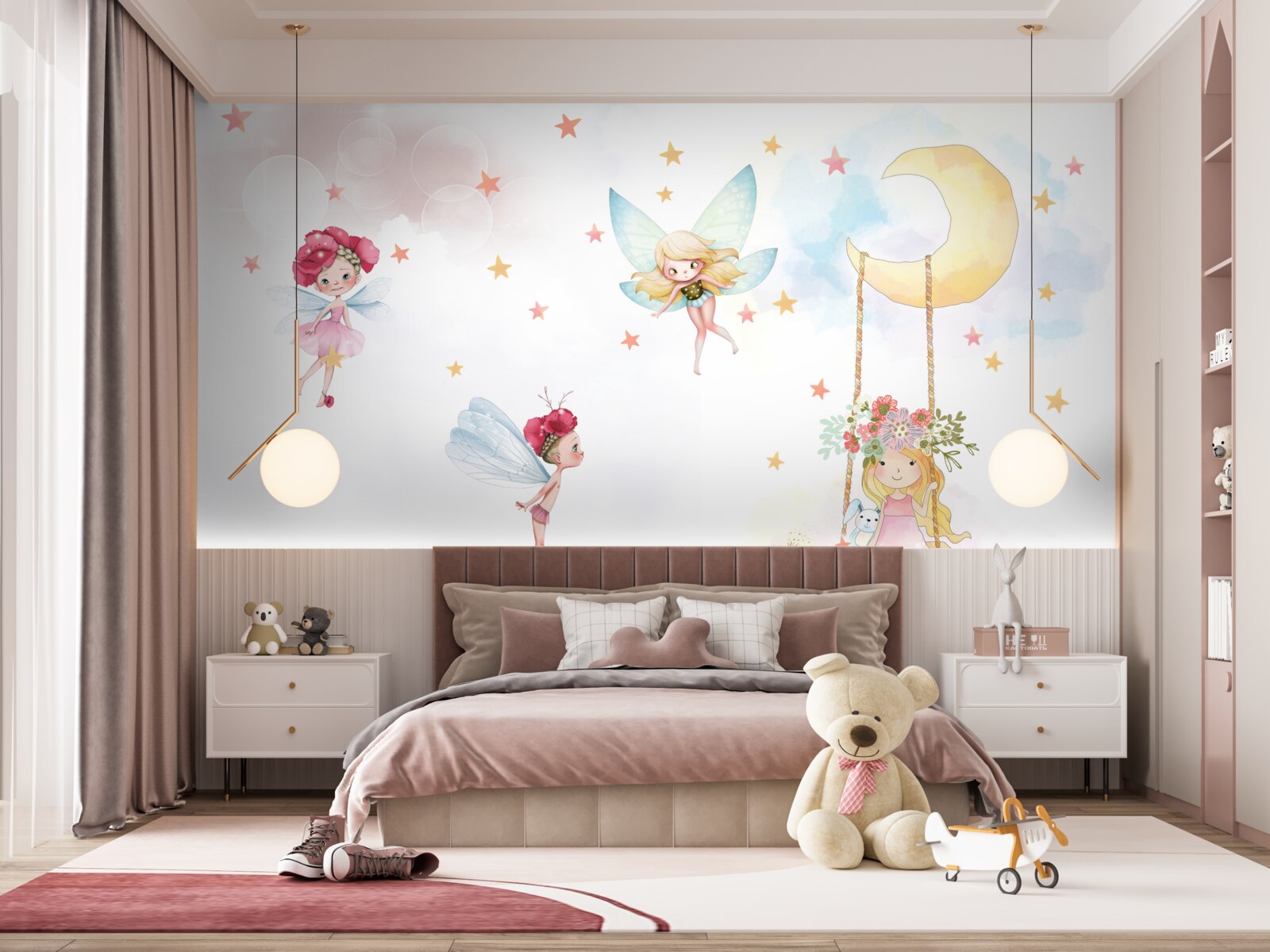 Фотошпалери квіткові феї