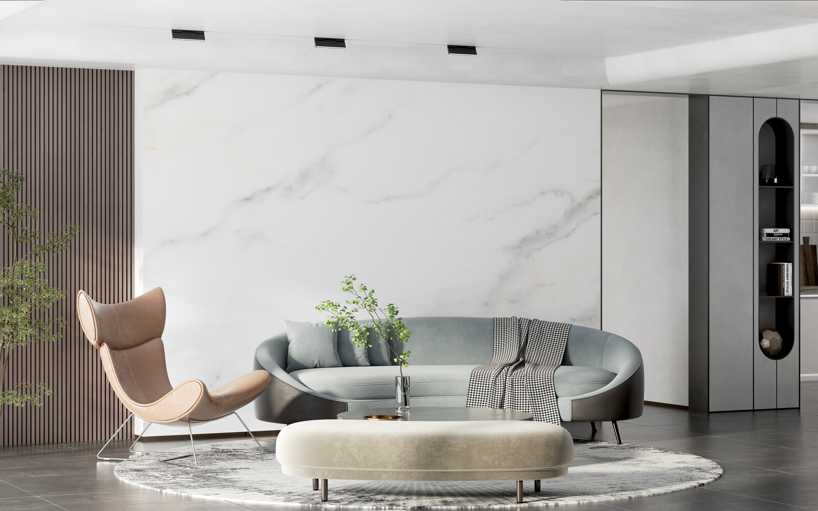 Фотошпалери білосніжний мармур