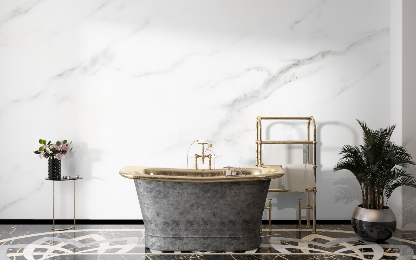 Фотошпалери білосніжний мармур