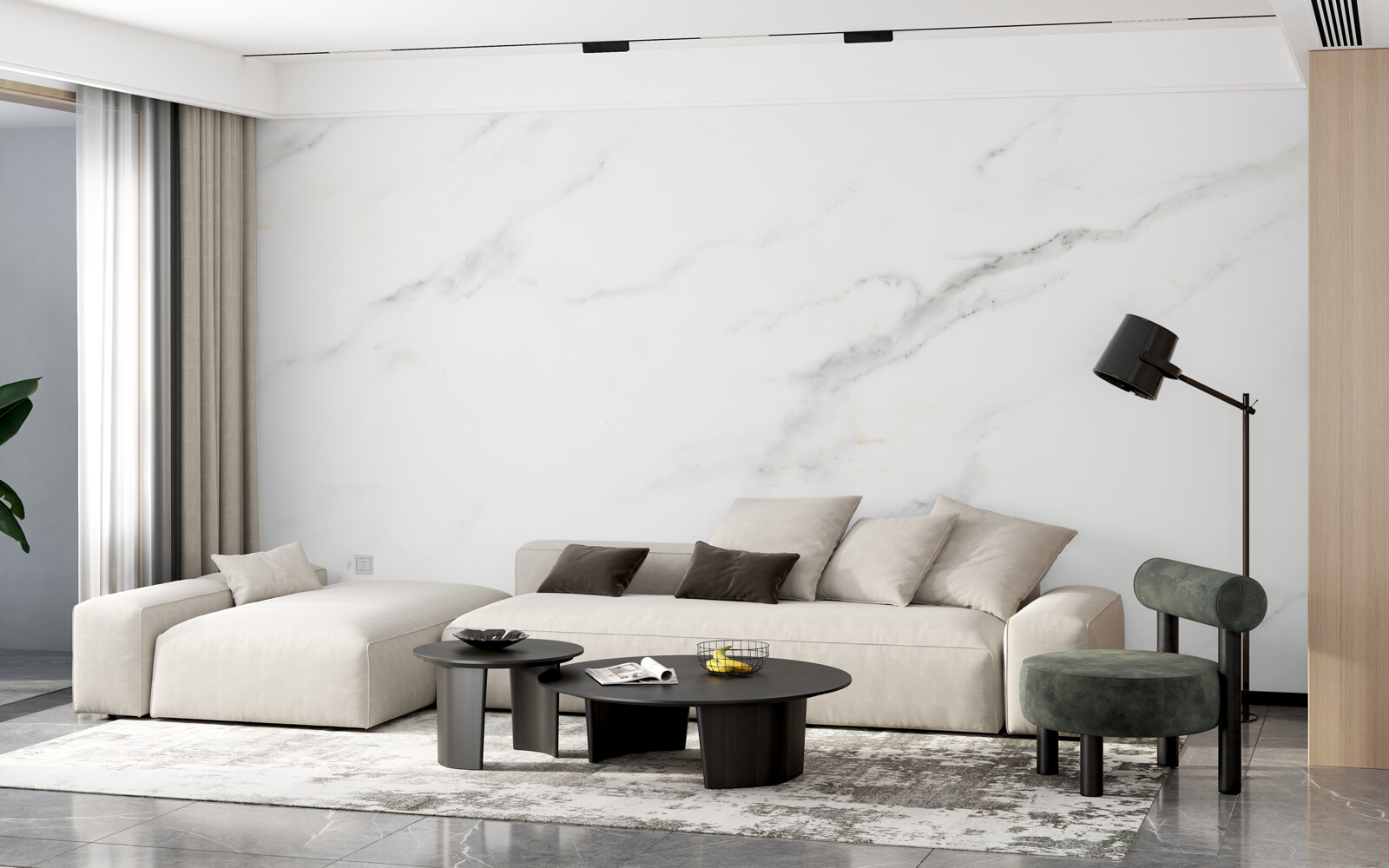 Фотошпалери білосніжний мармур