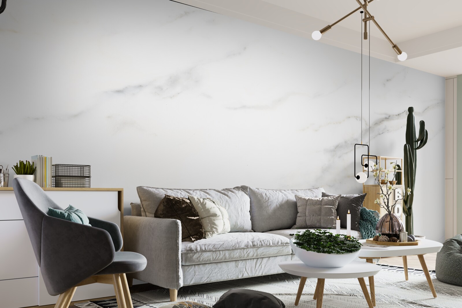 Фотошпалери білосніжний мармур