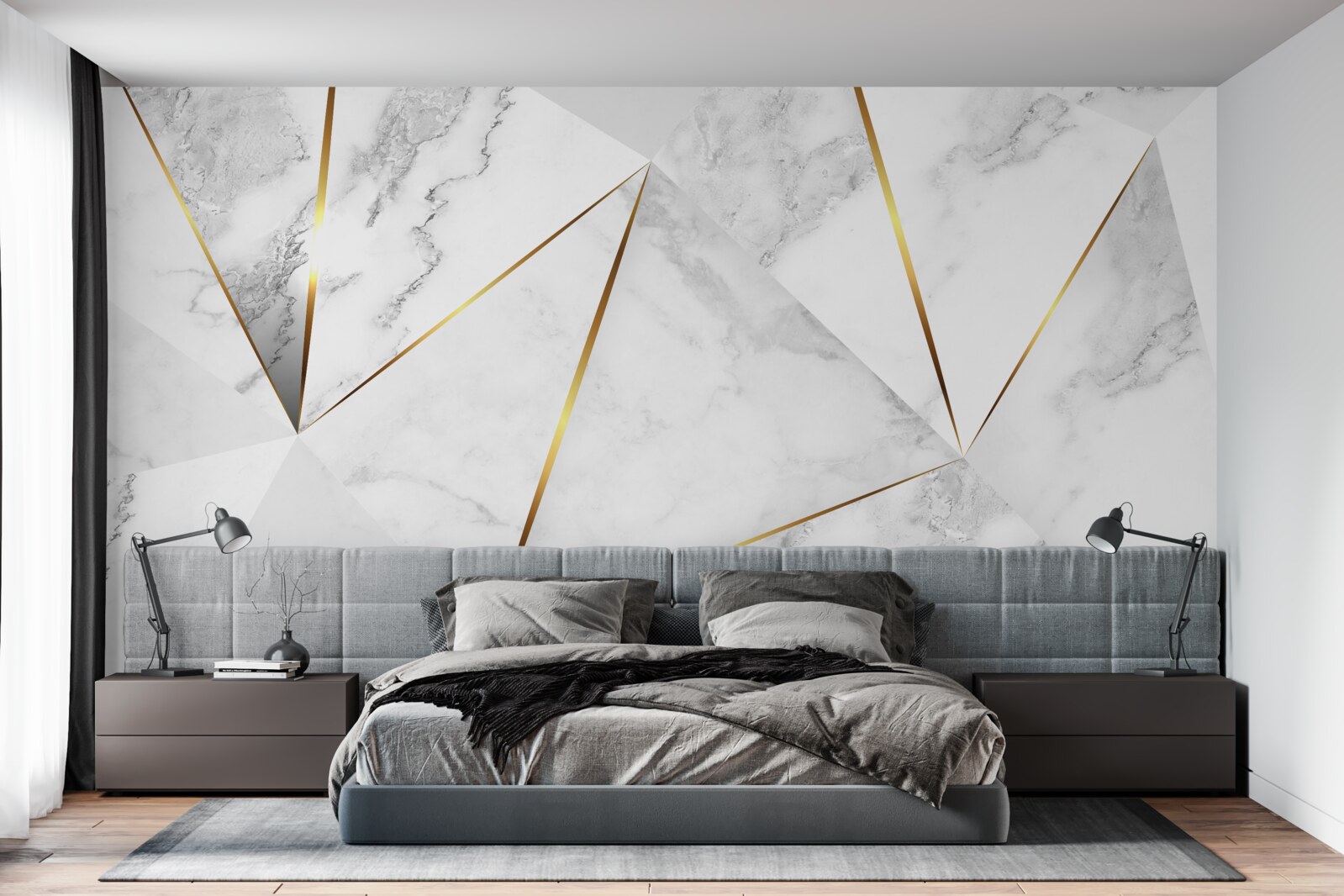 Фотошпалери білий мармур