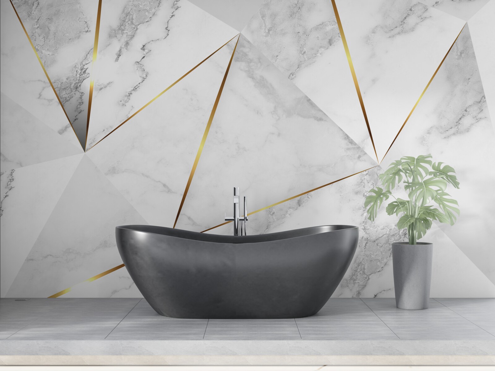 Фотошпалери білий мармур