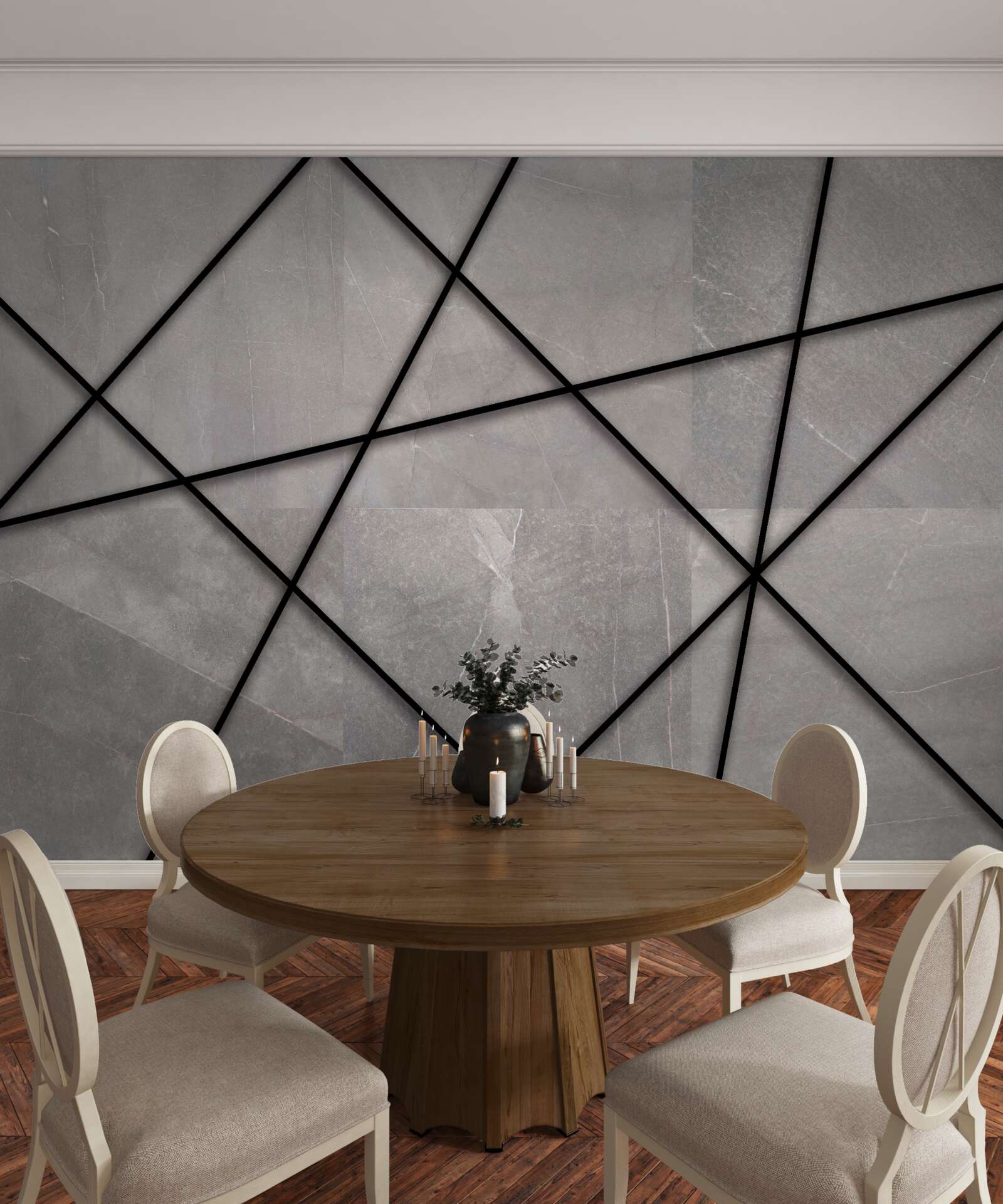 Фотошпалери смужки з мармуровим візерунком