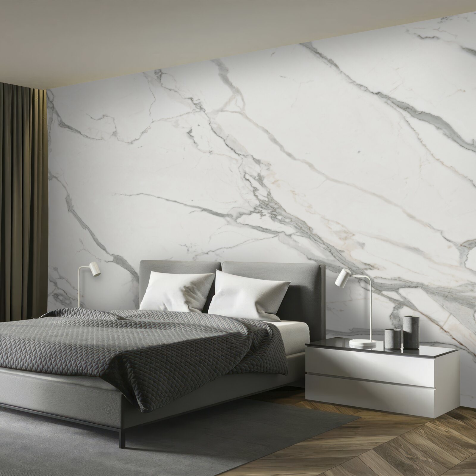 Фотошпалери білосніжний мармур